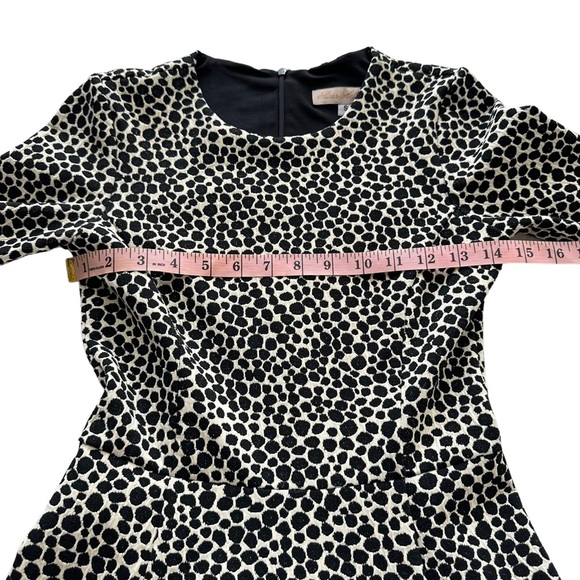 Mara Hoffman Sz S Women's Black White Spotted Fit and Flare Long Sleeve Dress - Picture 10 of 12
